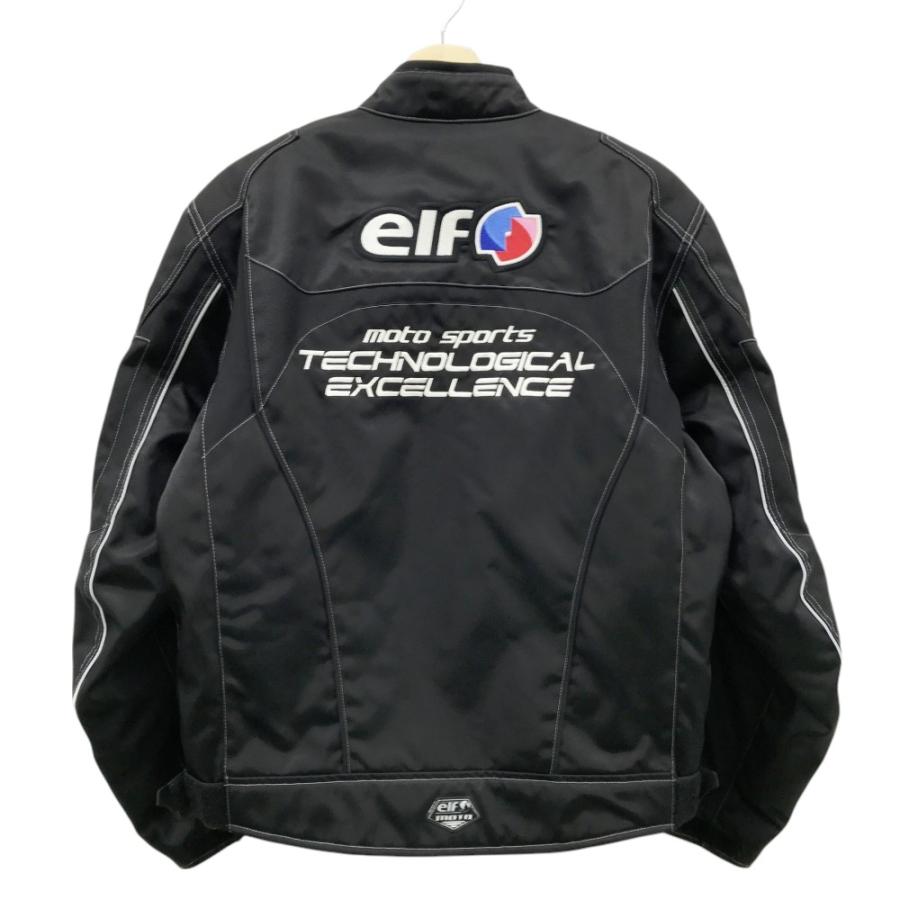 ●良品　elf エルフ　ライダージャケット　バイクウェア　サイクルウエアー elf (エルフ) バイクジャケット メンズ SIZE 4L ブルー EJ