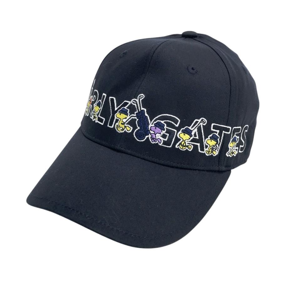 PEARLY GATES スヌーピーキャップ　ネイビー 新品】PEARLY GATES パーリーゲイツ PEANUTS キャップ