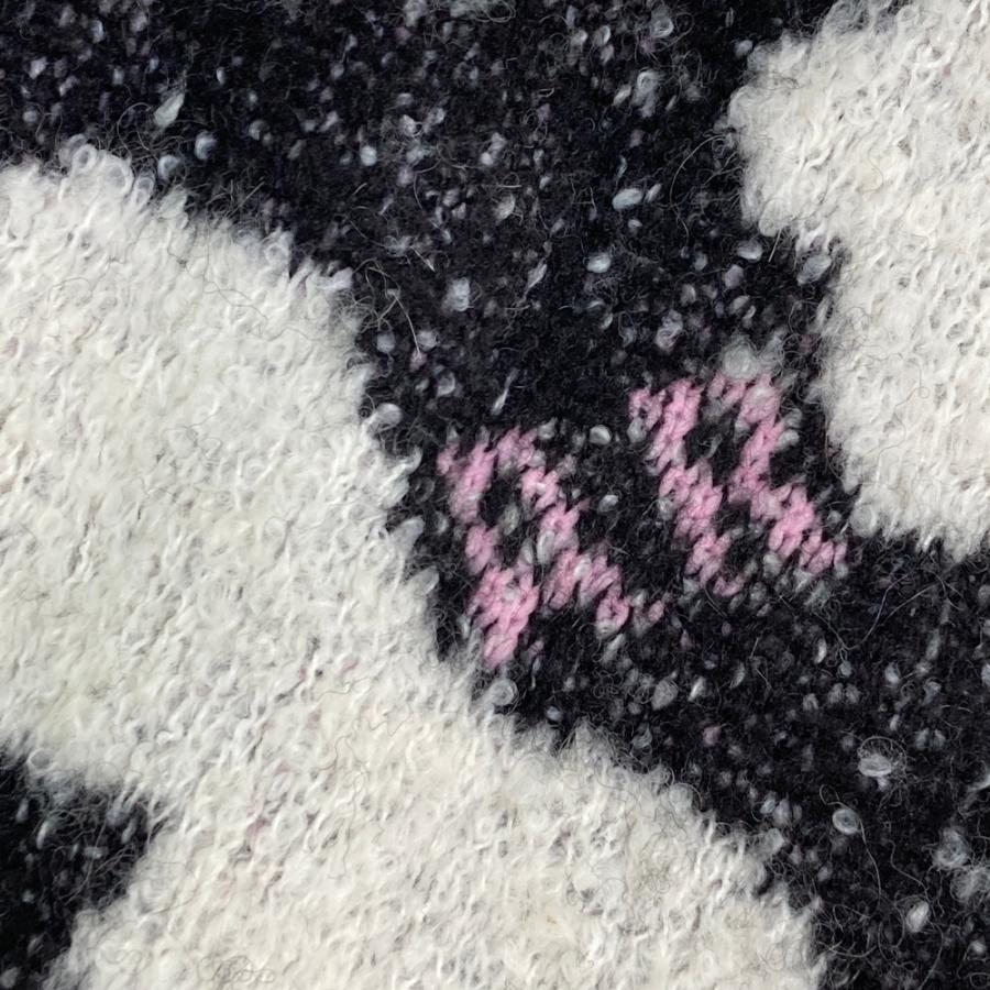 MARK&LONA マークアンドロナ モヘヤ混 ニットセーター 総柄