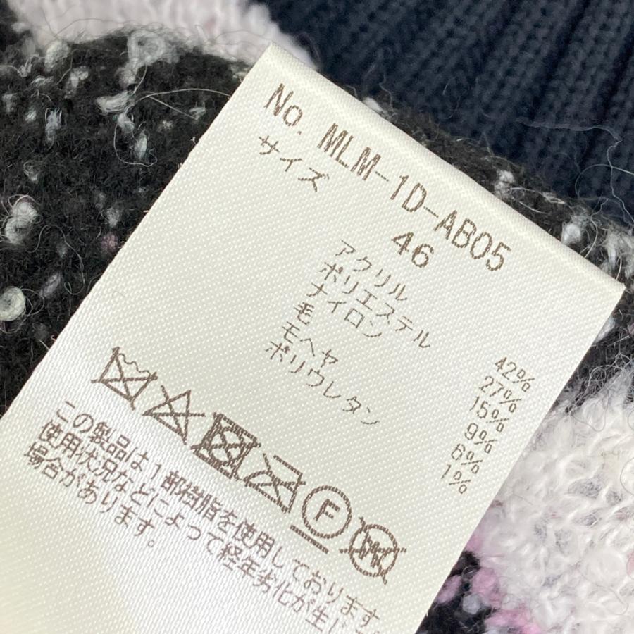 MARK&LONA マークアンドロナ モヘヤ混 ニットゴルフウェア メンズ MARK&LONA マークアンドロナ モヘヤ混 ニットセーター 総柄