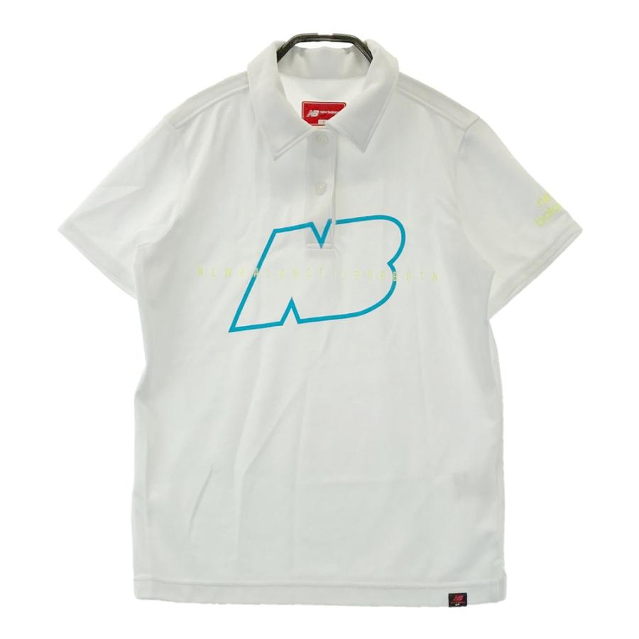 サイズ：1 NEW BALANCE GOLF ニューバランス 2025年モデル 半袖ポロシャツ  ホワイト系 [240101416835] ゴルフウェア レディース ストスト NEW BALANCE GOLF ニューバランス 半袖ポロシャツ ホワイト系 1 ゴルフ