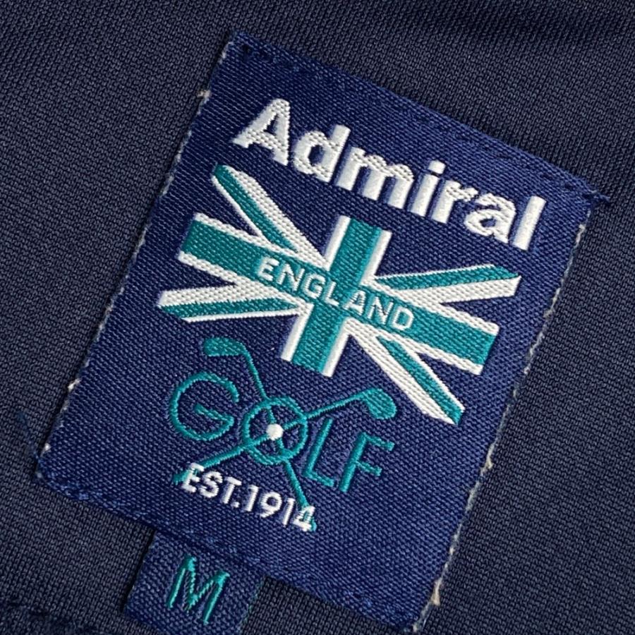 サイズ：M ADMIRAL アドミラル  半袖 ポロシャツ ボタンダウン  ネイビー系 [240101473669] ゴルフウェア メンズ ストスト サイズ：M ADMIRAL アドミラル 半袖ポロシャツ ネイビー系