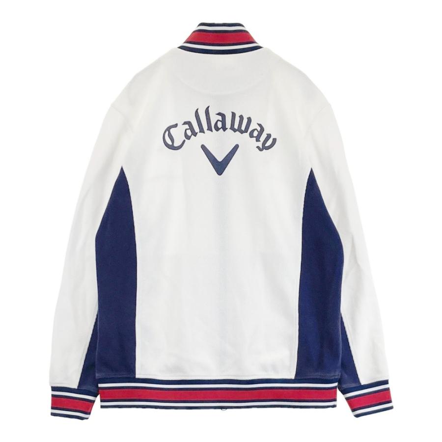 サイズ：L CALLAWAY キャロウェイ  中綿 ジップジャケット 総柄 ホワイト系 [240101454932] ゴルフウェア メンズ ストスト サイズ：L CALLAWAY キャロウェイ 中綿 ジップジャケット 総柄