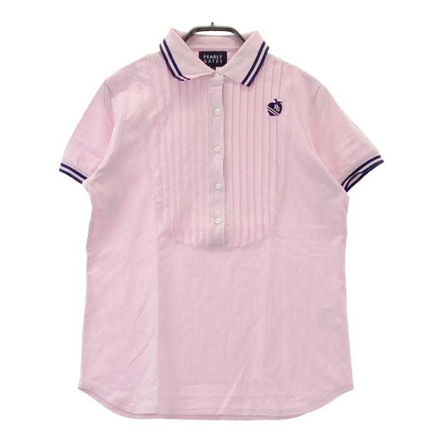 【新品！】PEARLY GATES パーリーゲイツ ピンクポロシャツ　サイズ1 PEARLY GATES パーリーゲイツ 半袖ポロシャツ ピンク系 1 ゴルフウェア