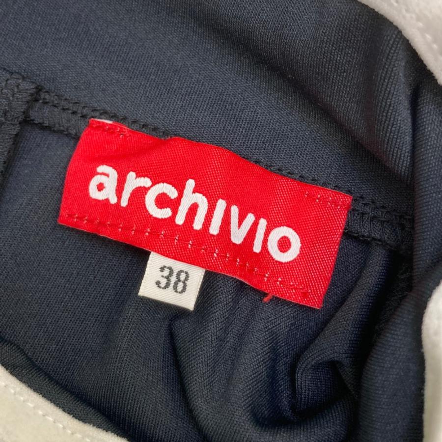 サイズ：38 ARCHIVIO アルチビオ  半袖ハイネックTシャツ  ブラック系 [240101429780] ゴルフウェア レディース ストスト サイズ：38 ARCHIVIO アルチビオ 半袖ハイネックTシャツ