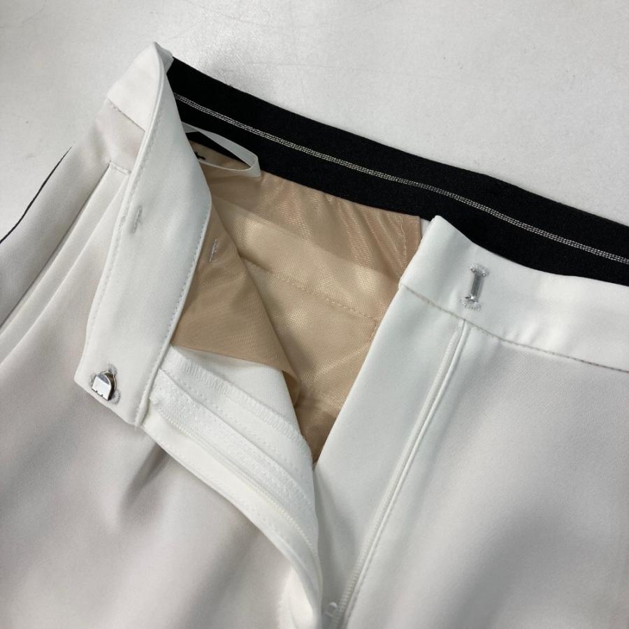 サイズ：42 LANVIN SPORT ランバン スポール  ロングパンツ サイドライン  ホワイト系 [240101429102] ゴルフウェア レディース ストスト LANVIN SPORT ランバン スポール ロングパンツ ホワイト系 36