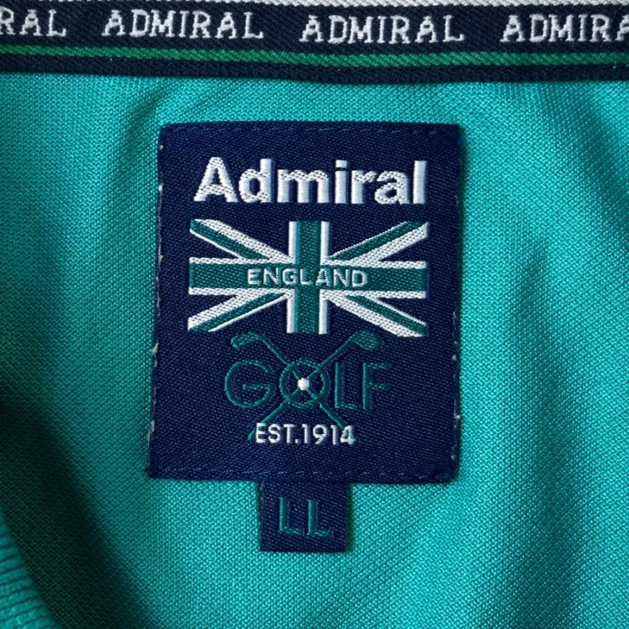 サイズ：LL ADMIRAL アドミラル  半袖ポロシャツ  グリーン系 [240101474332] ゴルフウェア メンズ ストスト ADMIRAL アドミラル 半袖ポロシャツ グリーン系 LL ゴルフウェア