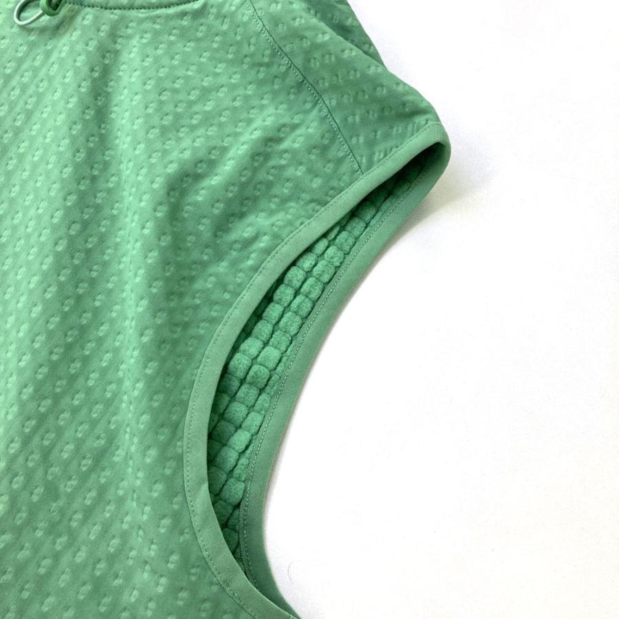 サイズ：L ADIDAS GOLF アディダスゴルフ IW2816 2024年 ハーフジップ ベスト  グリーン系 [240101474689] ゴルフウェア メンズ ストスト 新品】ADIDAS GOLF アディダスゴルフ IW2816 2024年 ハーフ