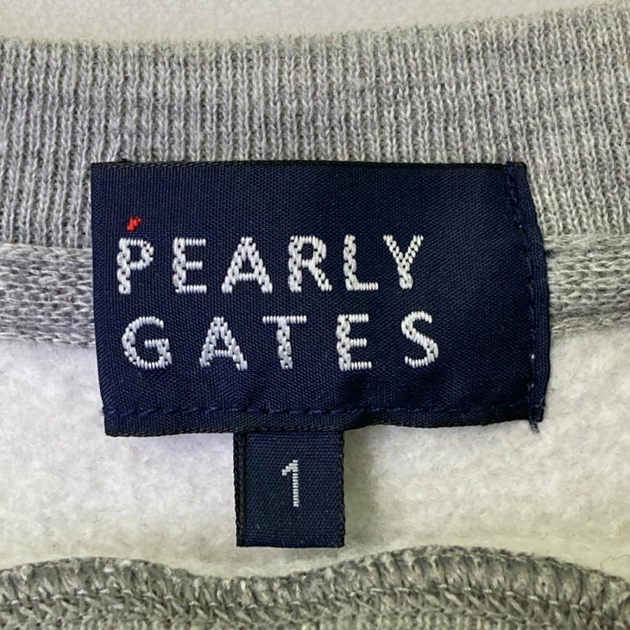 パーリーゲイツ スヌーピー トレーナー スウェット 裏起毛 グレー PEARLY GATES パーリーゲイツ ×PEANUTS 裏起毛 スウェット