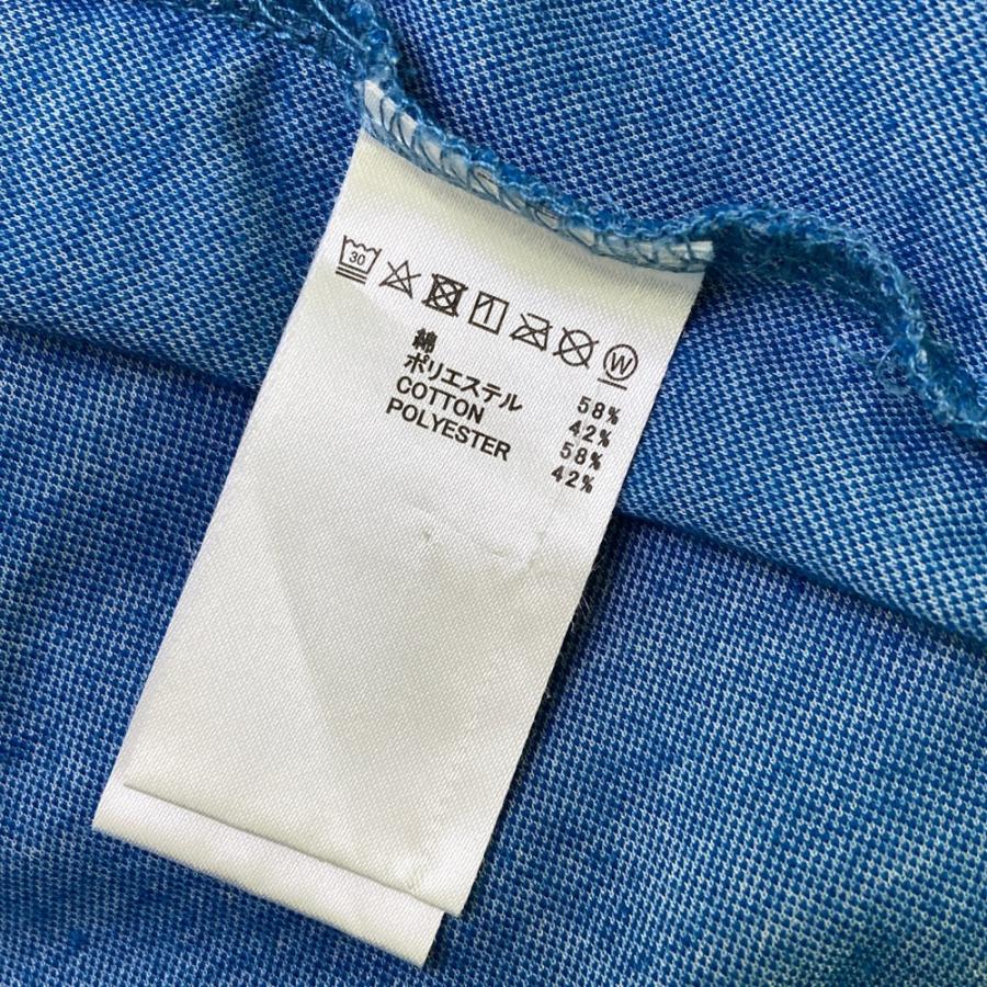 サイズ：L TRAVIS MATHEW トラビスマシュー  半袖ポロシャツ ロゴ刺繍 総柄 ブルー系 [240101474905] ゴルフウェア メンズ ストスト TRAVIS MATHEW トラビスマシュー 半袖ポロシャツ ロゴ刺繍 総柄