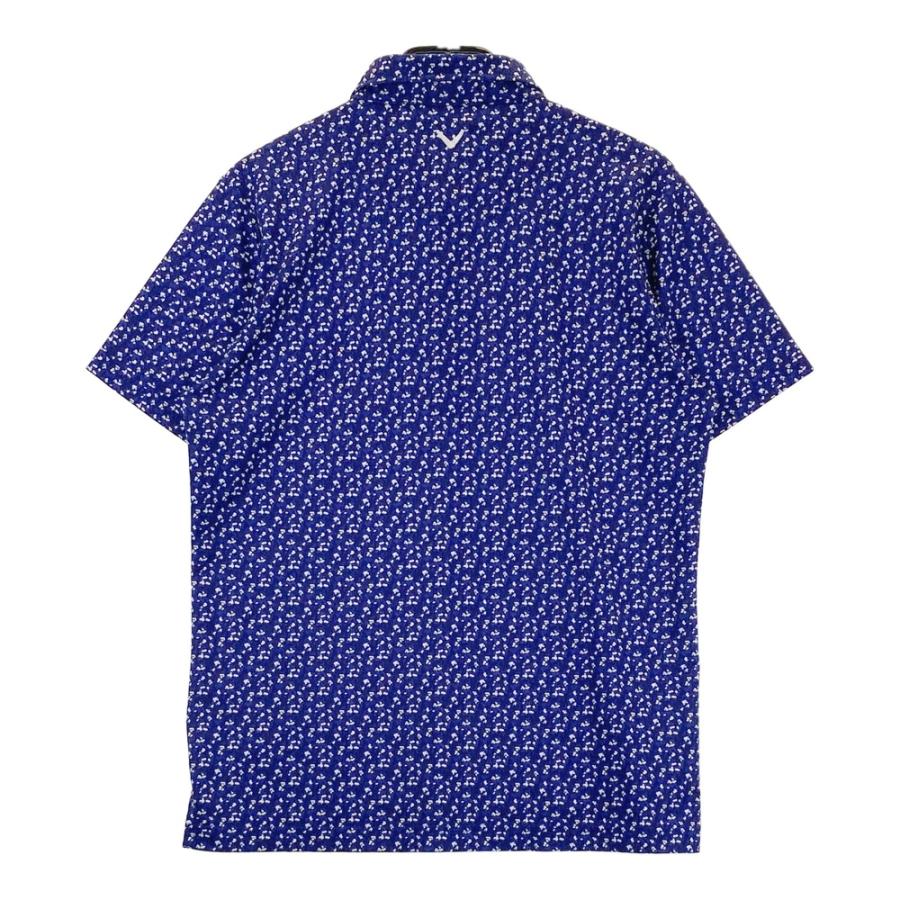 CALLAWAY キャロウェイ 半袖ポロシャツ ボタンダウン 総柄