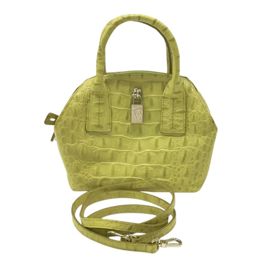 FURLA フルラ 2way ミニ ショルダー ハンドバッグ グリーン系 