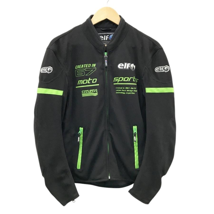 elf バイク用ジャケット　Lサイズ elf エルフ EL-9224 フレッドメッシュジャケット ブラック系 L バイク