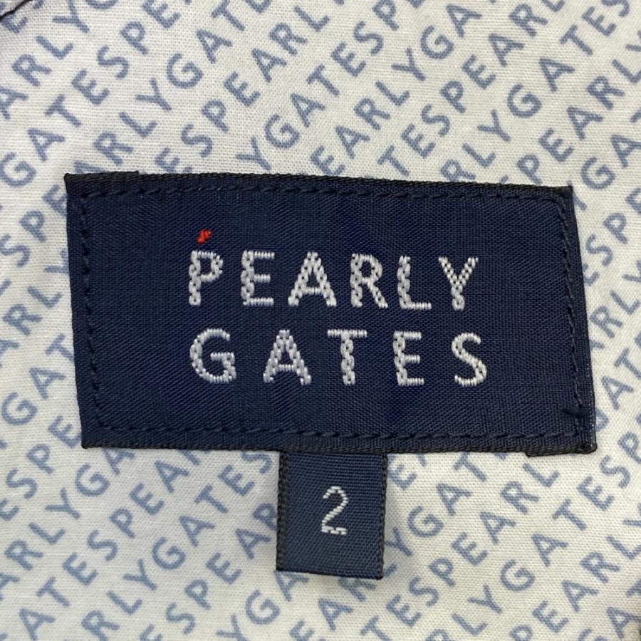 【新品】PEARLY GATES パーリーゲイツ 055-1231804 ストレッチパンツ ロゴ総柄 ブラック系 2 ゴルフウェア レディースの画像