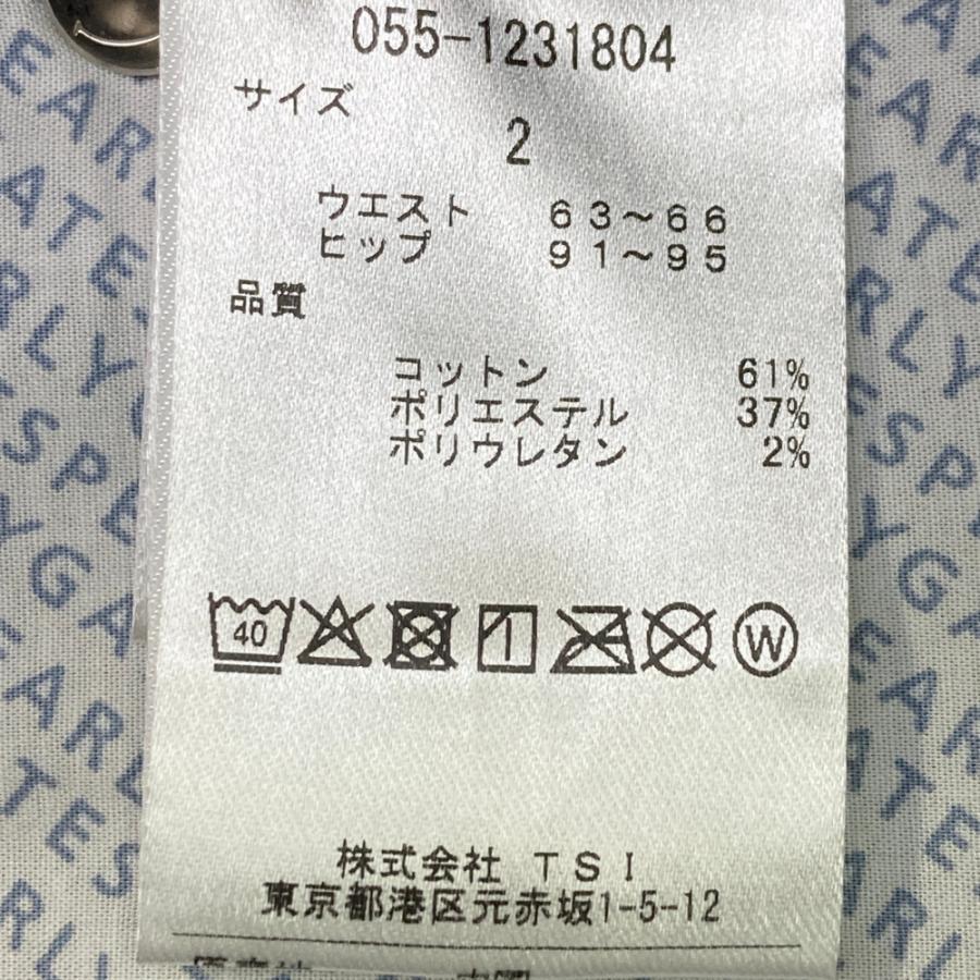 【新品】PEARLY GATES パーリーゲイツ 055-1231804 ストレッチパンツ ロゴ総柄 ブラック系 2 ゴルフウェア レディースの画像