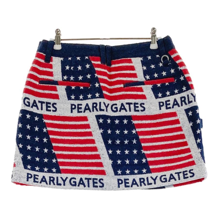 PEARLY GATES パーリーゲイツ 055-0234005 パイル スカート 星条旗総柄