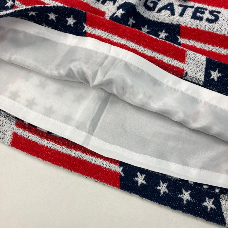 PEARLY GATES パーリーゲイツ 055-0234005 パイル スカート 星条旗総柄