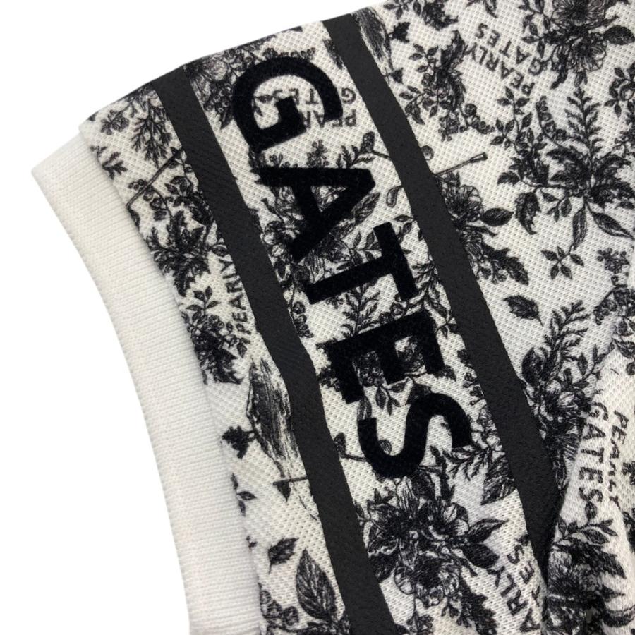 【新品】PEARLY GATES パーリーゲイツ 055-2260904 半袖ポロシャツ 花柄 ホワイト系 00 ゴルフウェア レディースの画像