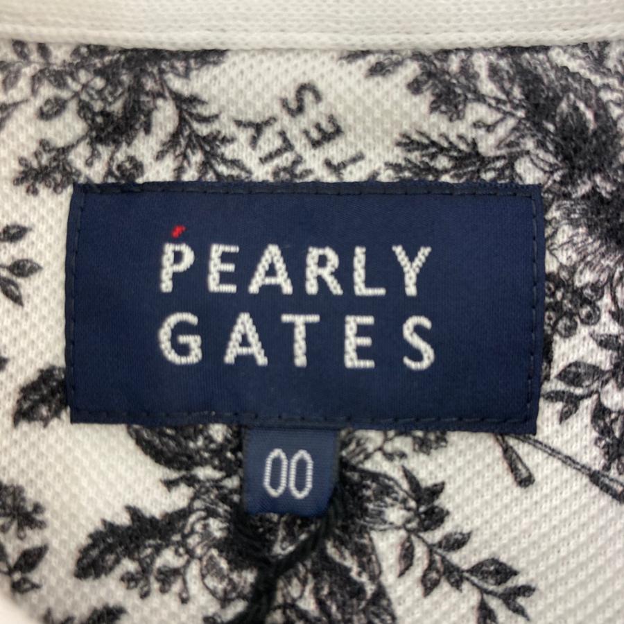【新品】PEARLY GATES パーリーゲイツ 055-2260904 半袖ポロシャツ 花柄 ホワイト系 00 ゴルフウェア レディースの画像