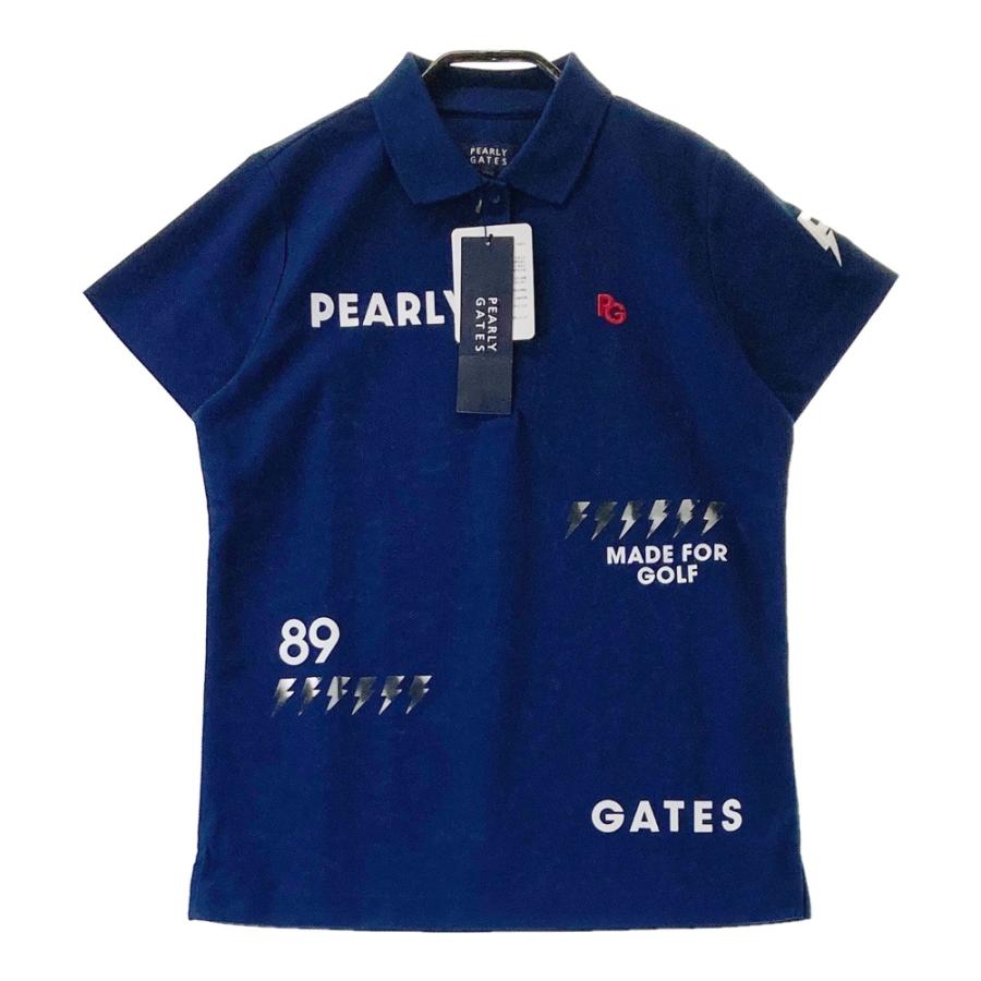 パーリーゲイツ☆未使用7 新品】PEARLY GATES パーリーゲイツ 055-2260606 半袖ポロシャツ ロゴ