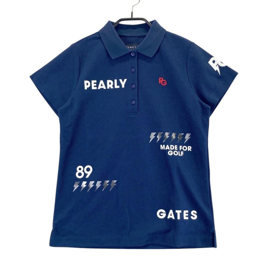 新品PEARLY GATES ロゴポロシャツ ネイビー 新品】PEARLY GATES パーリーゲイツ 055-2260606 半袖ポロシャツ ロゴ