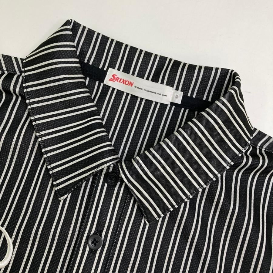 スリクソン byDESCENTE ×レクサス 半袖 ポロシャツ ストライプ柄