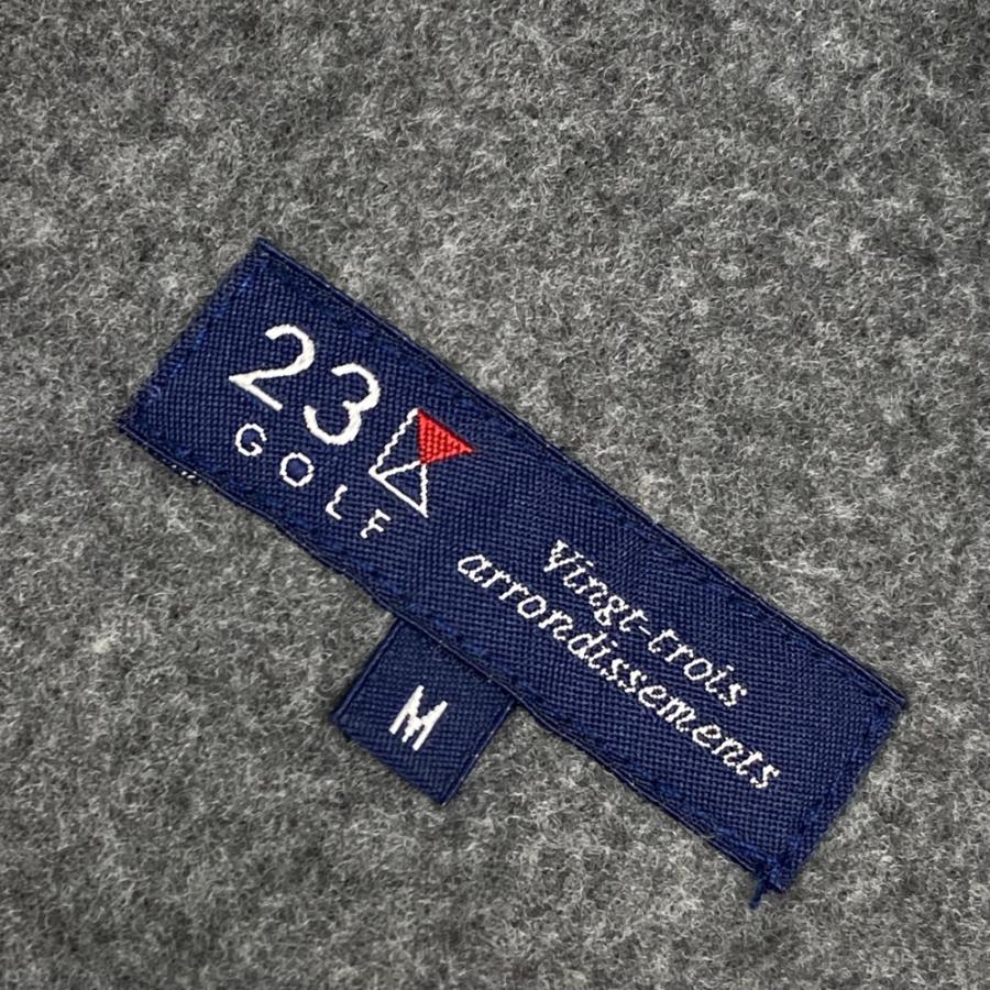 新品】23区GOLF 冬用裏フリース モックネック M ネイビー モックネック
