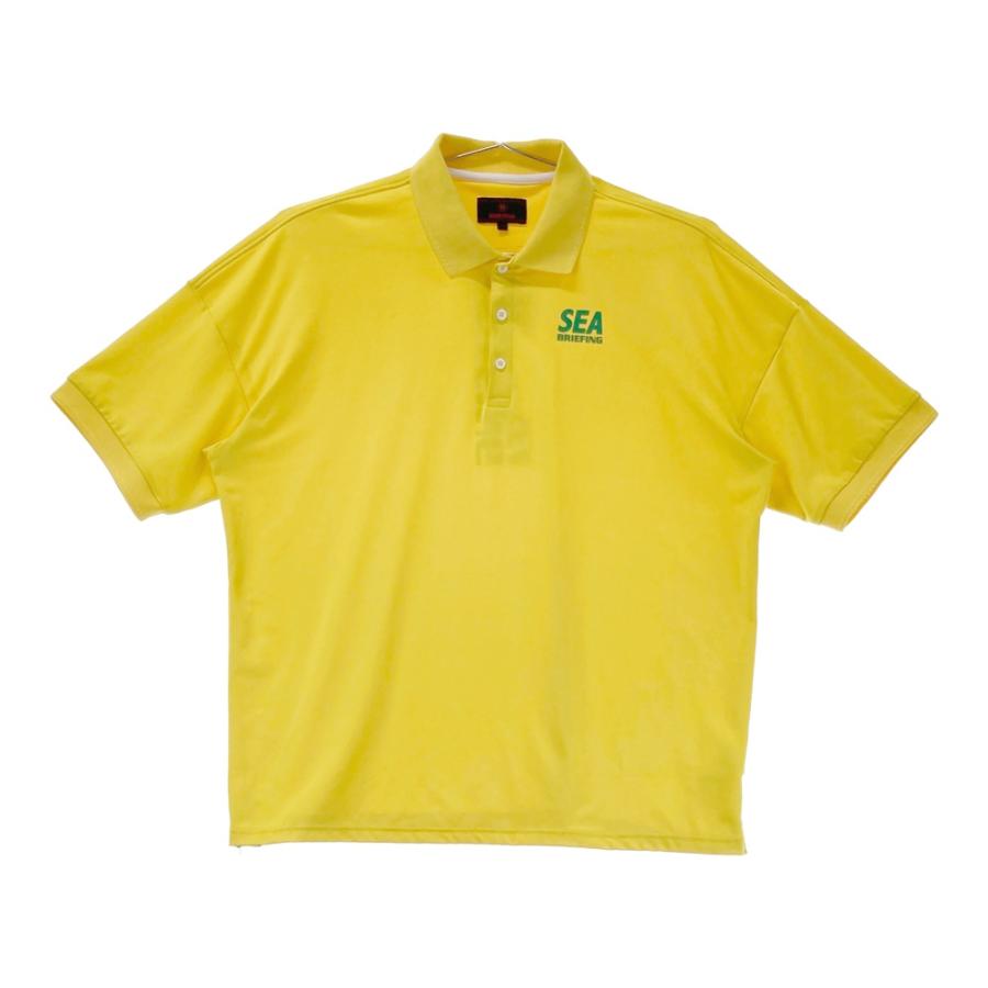 専用　ブリーフィング ゴルフ WINDANDSEA ポロシャツ L イエロー BRIEFING GOLF ブリーフィング WIND AND SEA 半袖ポロシャツ