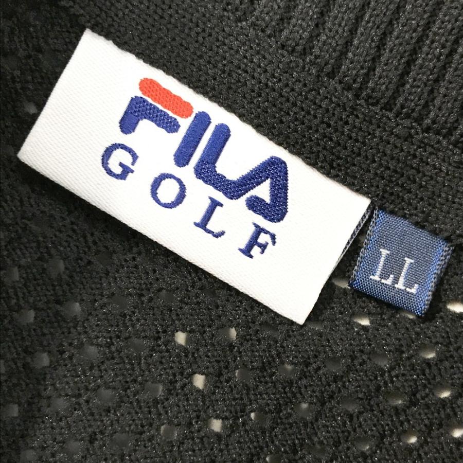 サイズ：LL FILA GOLF フィラゴルフ  ニット 長袖メッシュジャケット  ブラック系 [240101476540] ゴルフウェア レディース ストスト FILA GOLF 【新品】FILA フィラゴルフ ニット 長袖メッシュジャケット