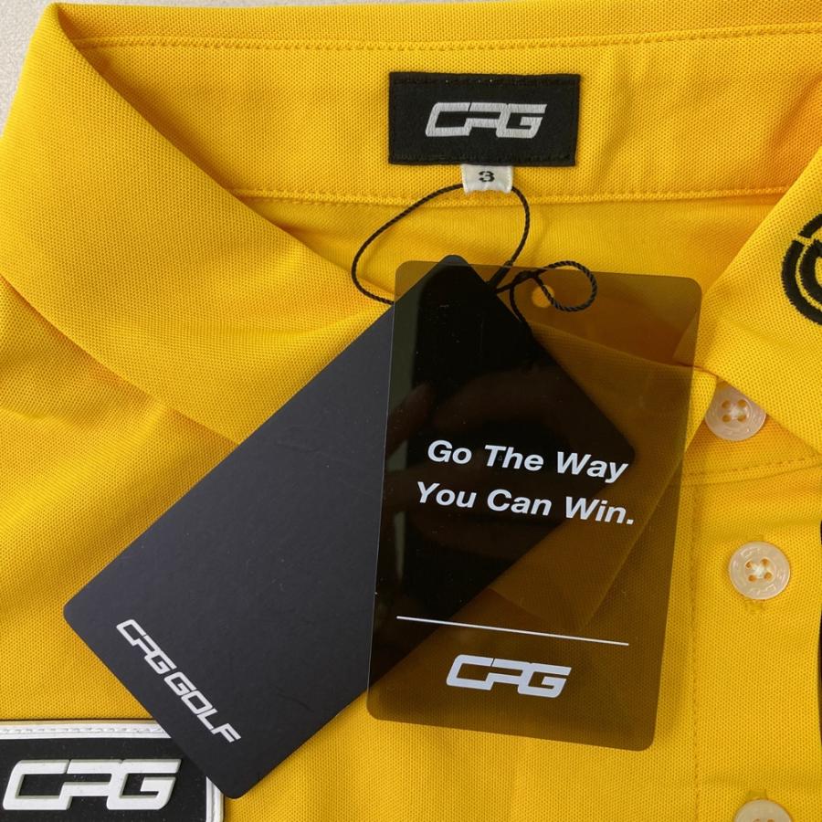【新品】CPG GOLF シーピージーゴルフ 2023年モデル ノースリーブ ポロシャツ  イエロー系 3 ゴルフウェア レディースの画像