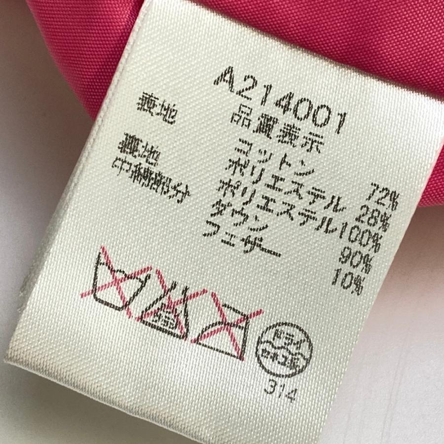 ARCHIVIO アルチビオ フード付 ダウン ジップベスト ドット柄 ネイビー