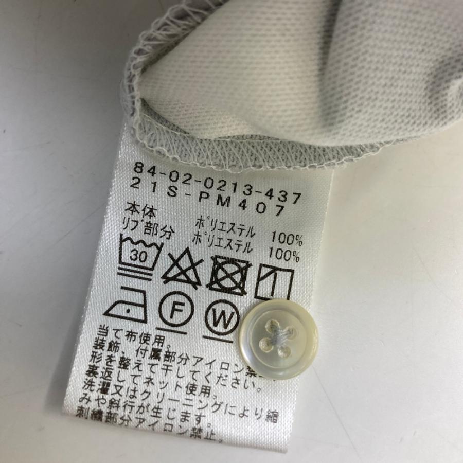 BEAMS GOLF ビームスゴルフ 半袖ポロシャツ ストライプ柄 グレー