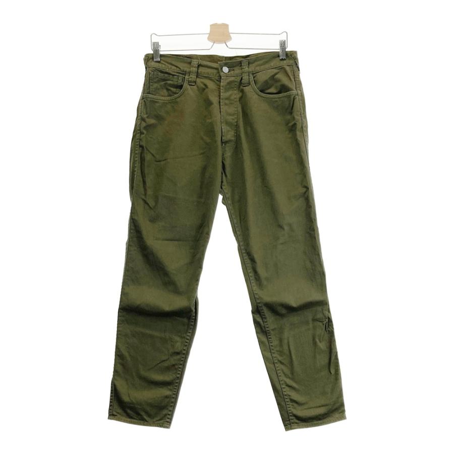 EVISU エヴィス ボトムス 32 カーキ メンズ EVISU エヴィス テーパードパンツ カーキ系 32 メンズ : ブランド古着