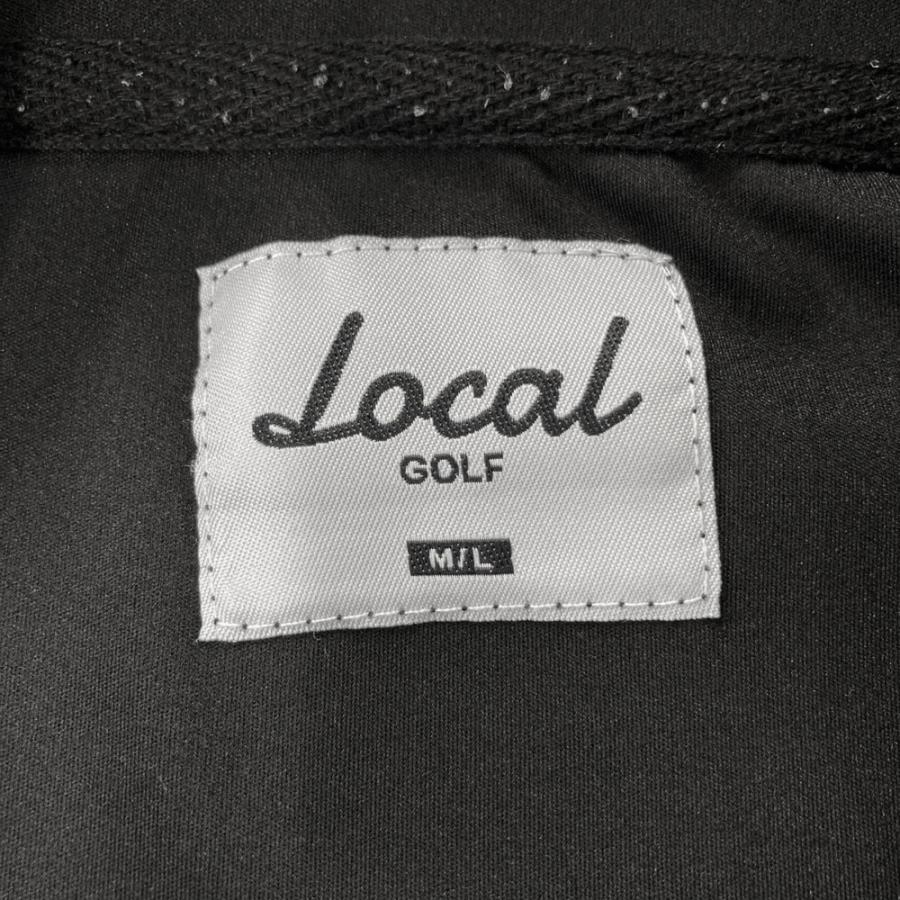 サイズ：M/L LOCAL GOLF　ローカルゴルフ  ハイネック長袖Tシャツ  ブラック系 [240101478036] ゴルフウェア メンズ ストスト サイズ：M/L LOCAL GOLF ローカルゴルフ ハイネック長袖Tシャツ