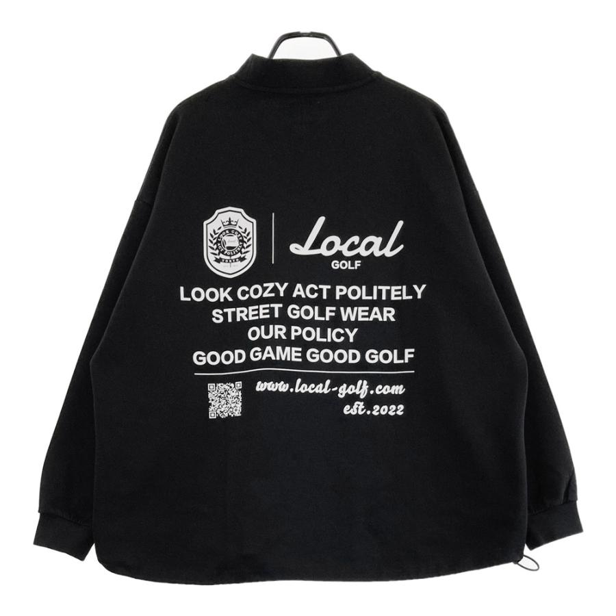 サイズ：M/L LOCAL GOLF　ローカルゴルフ  ハイネック長袖Tシャツ  ブラック系 [240101478036] ゴルフウェア メンズ ストスト LOCAL GOLF ローカルゴルフ ハイネック長袖Tシャツ ブラック系 M