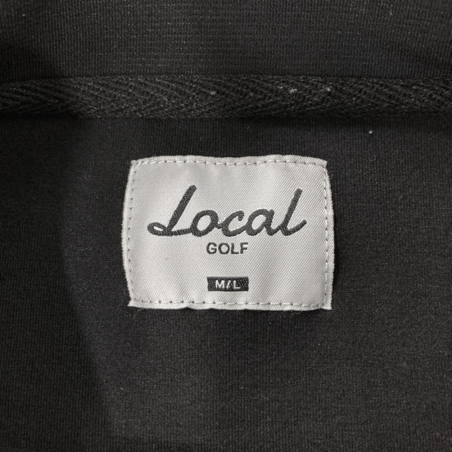 サイズ：M/L LOCAL GOLF　ローカルゴルフ  ハイネック長袖Tシャツ  ブラック系 [240101478036] ゴルフウェア メンズ ストスト LOCAL GOLF ローカルゴルフ ハイネック長袖Tシャツ ブラック系 M/L