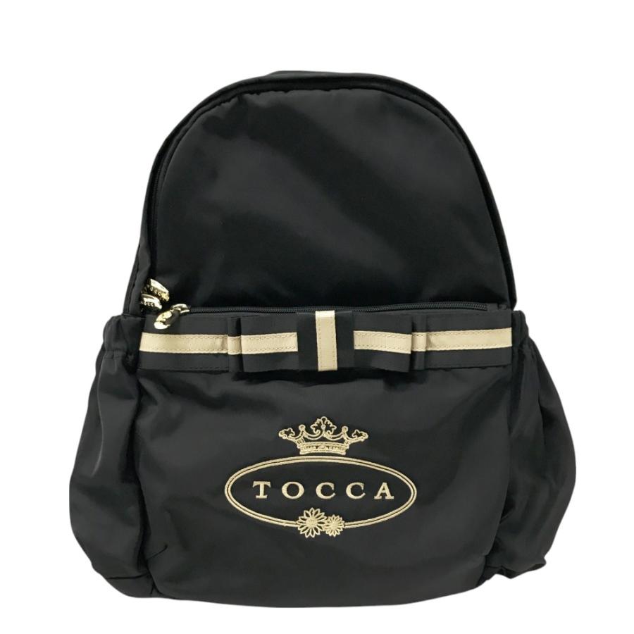 TOCCA ブラック リュックサック リボン付き 撥水】RIBBON BRICK BACKPACK バックパック / TOCCA