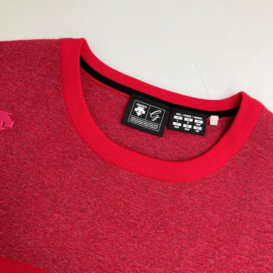 DESCENTE デサント ゴルフ メンズ ニット Lサイズ 新品未使用 DESCENTE GOLF デサントゴルフ ニットセーター レッド系 L