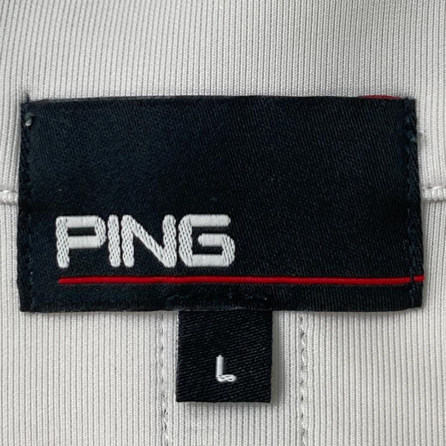 PING ホワイト Lサイズジャケット PING ホワイト Lサイズジャケット PING ピン ジップジャケット