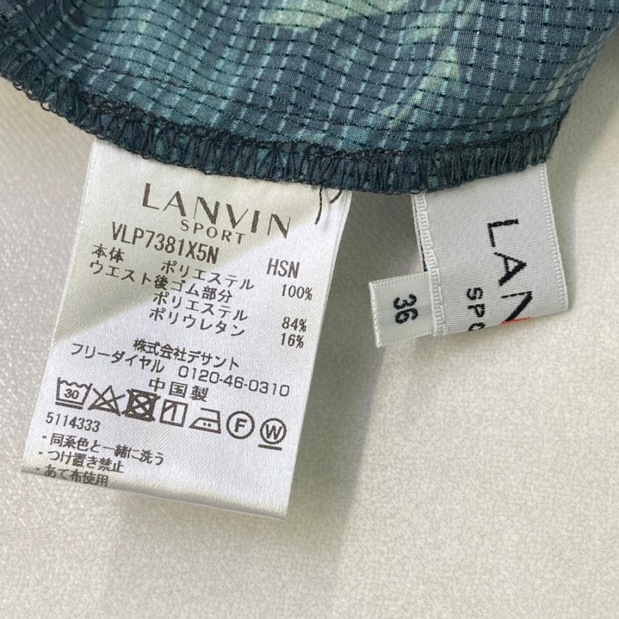 LANVIN SPORT ランバン スポール ; メッシュスカート 総柄 ネイビー系