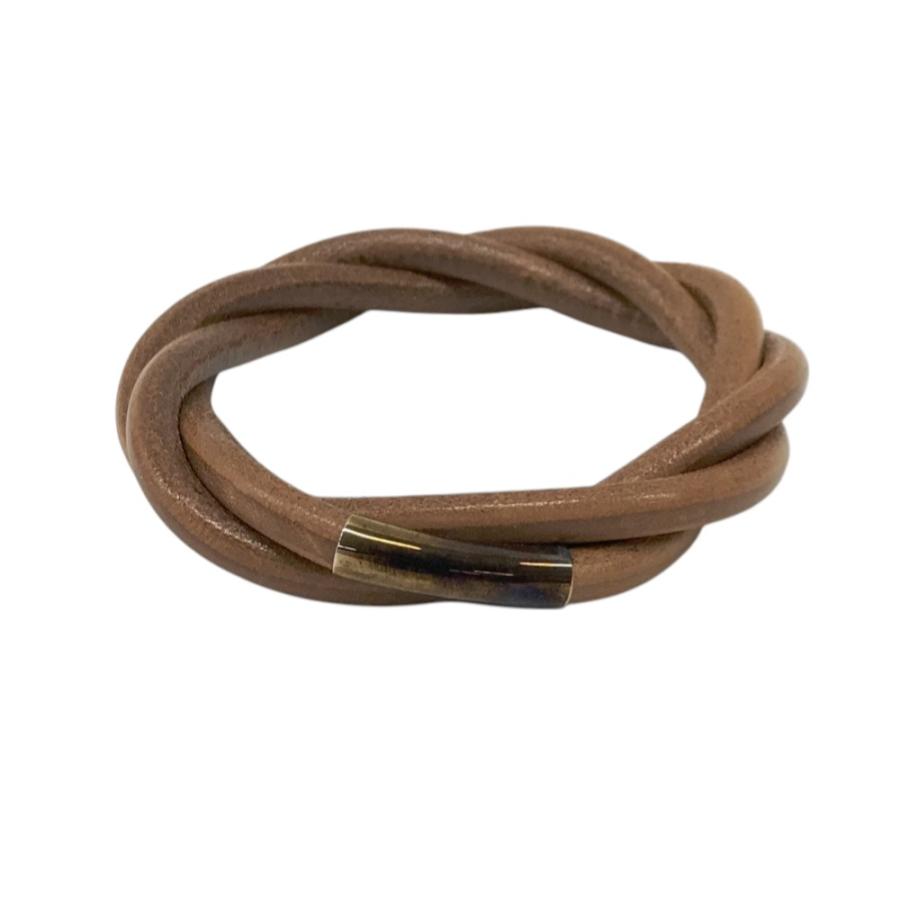 HERMES(エルメス) トルネード レザーバングル