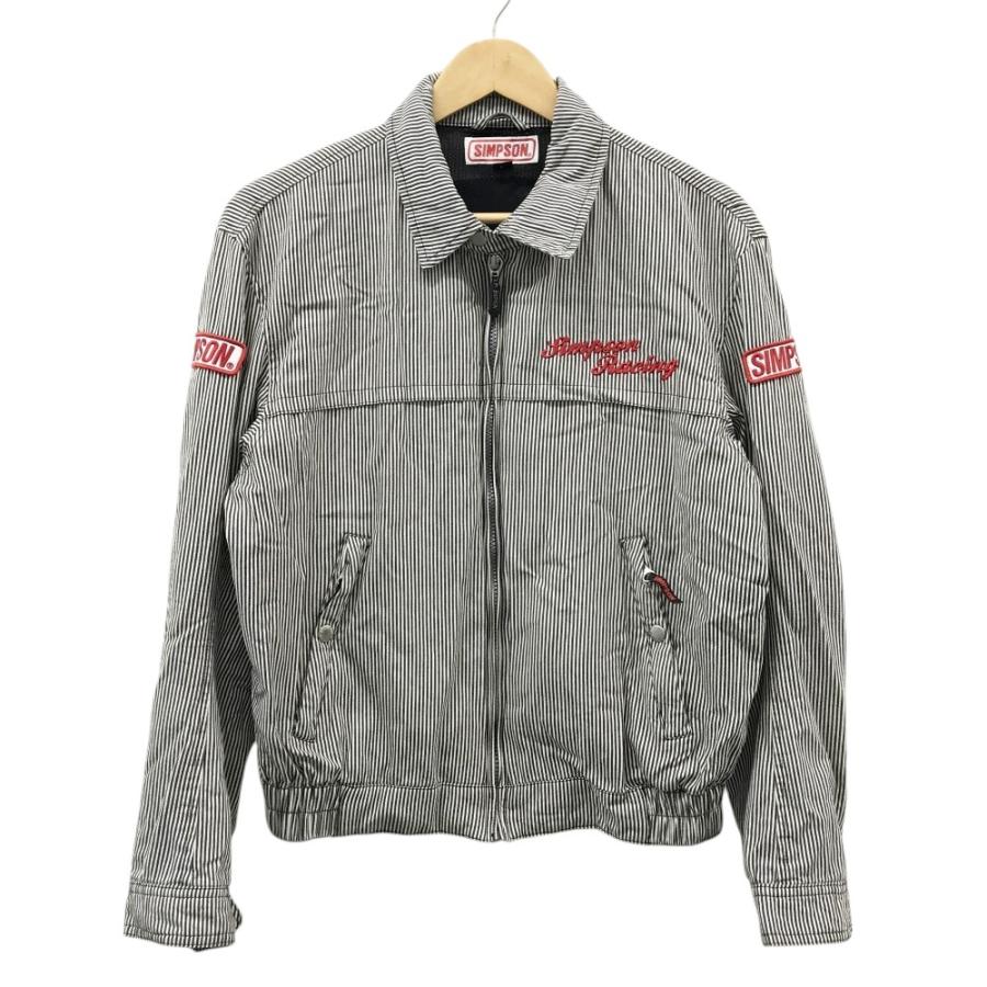 SIMPSON シンプソン コットン ライディングジャケット ホワイト系 L