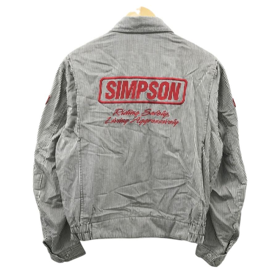 SIMPSON シンプソン コットン ライディングジャケット ホワイト系 L