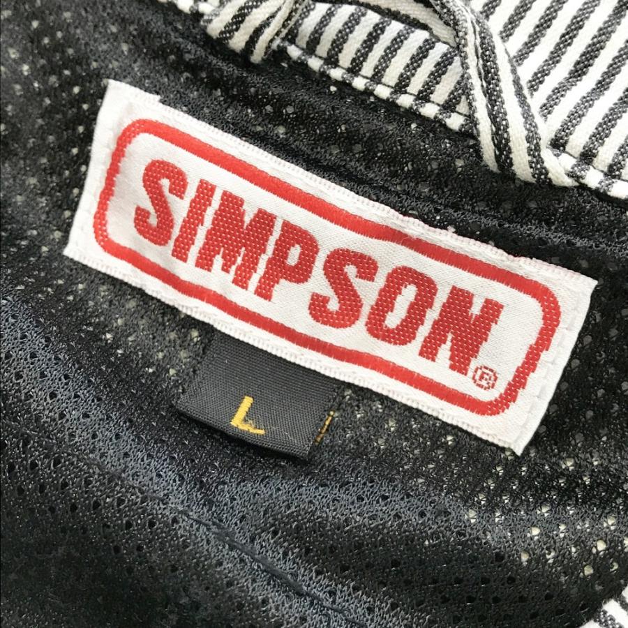 SIMPSON シンプソン コットン ライディングジャケット ホワイト系 L
