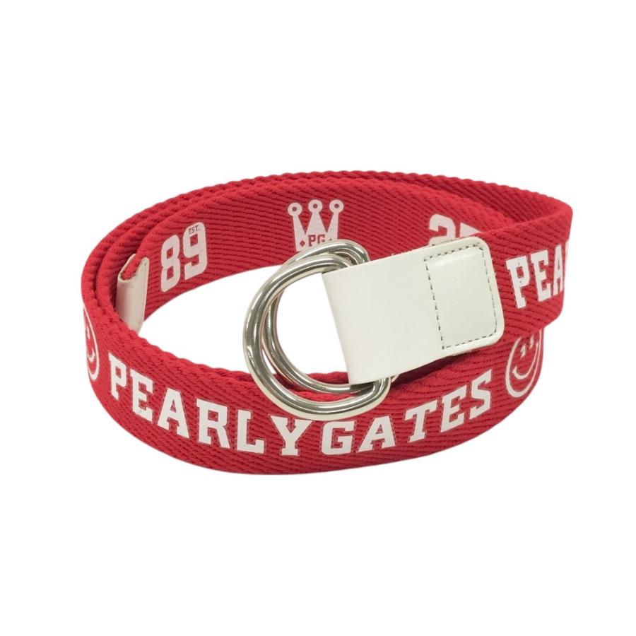 PEARLY GATES パーリーゲイツ 25周年 リングベルト ニコちゃん レッド