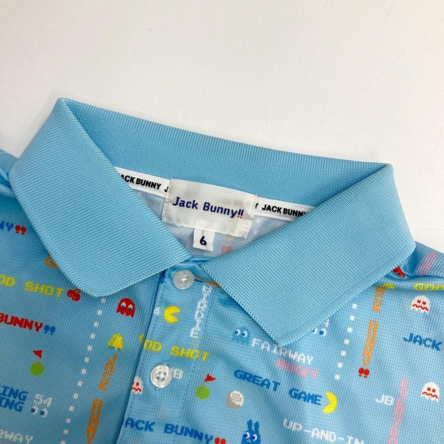 JACK BUNNY ジャックバニー × BANDAI 半袖ポロシャツ パックマン柄