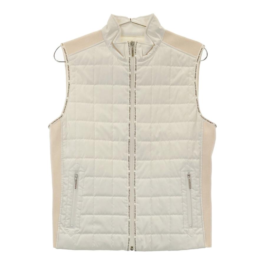 LANVIN SPORTランバンスポール 中綿ベスト ゴルフ LANVIN SPORT ランバン スポール 中綿ベスト ホワイト系 38 ゴルフ