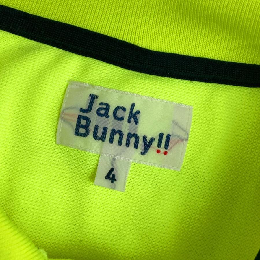 【美品】Jack Bunny!! メンズ 半袖 ネオンカラー ポロシャツ 4 美品】Jack Bunny!! メンズ 半袖 ネオンカラー ポロシャツ 4