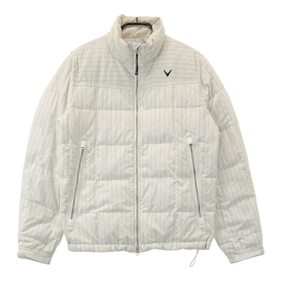 CALLAWAY キャロウェイ 蓄熱裏地付き ダウンジャケット ストライプ柄