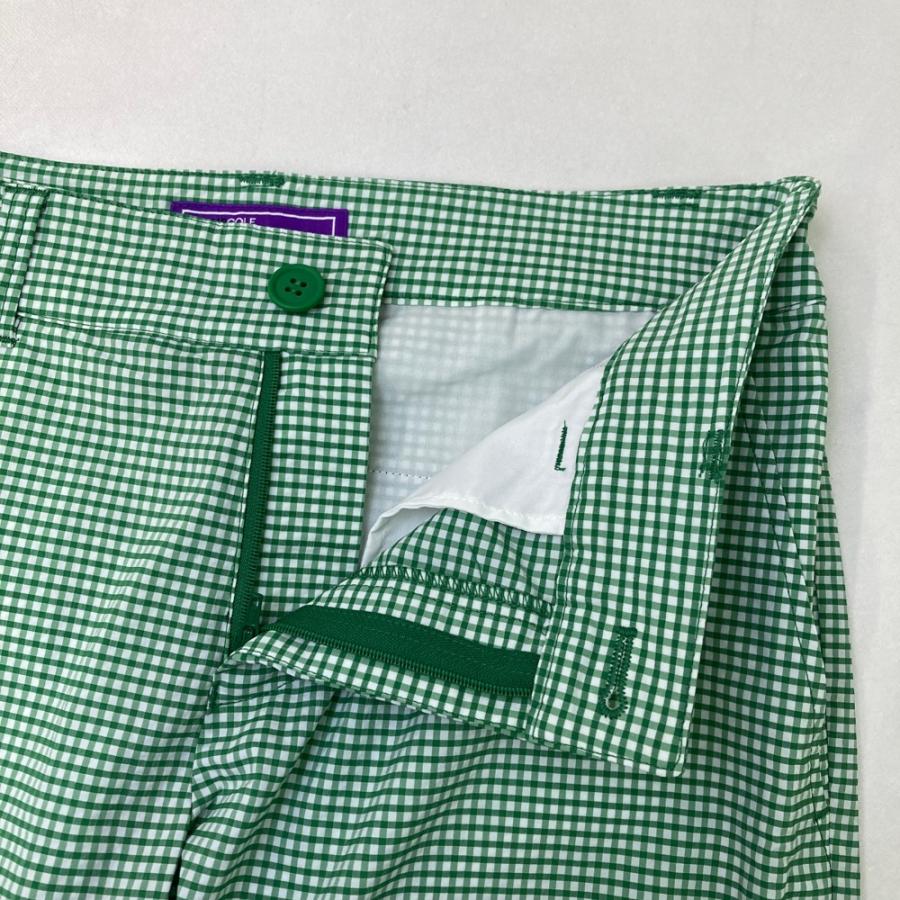 【新品】BEAMS GOLF ビームスゴルフ 2024年モデル クロップドパンツ チェック柄 グリーン系 S ゴルフウェア レディースの画像
